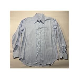 Hamilton Nov 11 Men's Long Sleeve Blue Button Up Dress Shirt - Size XL